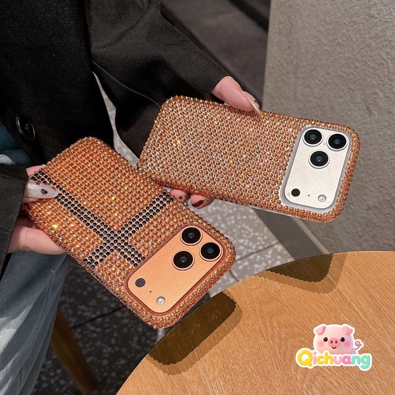 Vibrant สีส้ม Rhinestone สําหรับ Honor X8D X9 X9A X9B X9C สมาร์ท X9D X8 X8A X8B X8C X7 X7A X7B X7C X