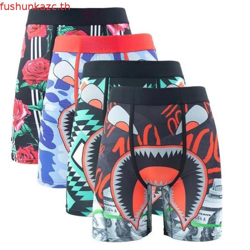 PSD 3 PACK – Team Men ชุดชั้นในระบายอากาศพิมพ์บวกกางเกงบ็อกเซอร์ผู้ชาย S-XXL