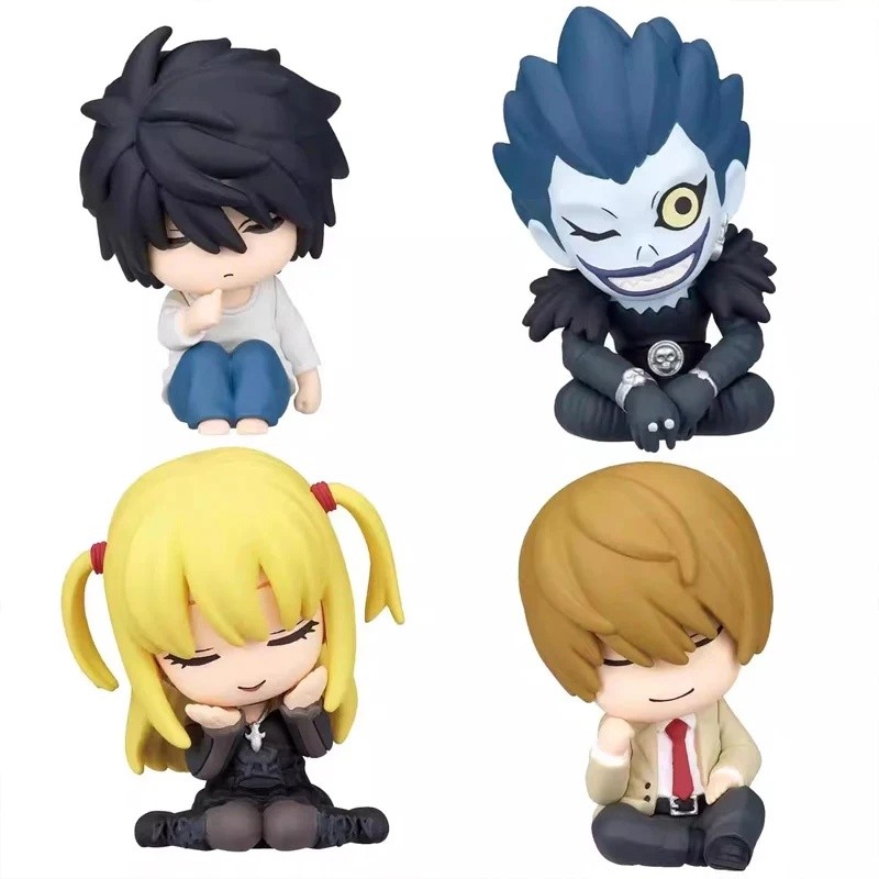 4 ชิ้น/เซ็ต Death Note L Lawliet อะนิเมะรูป Yagami Light Action Figure Amane Misa/Ryuuk
