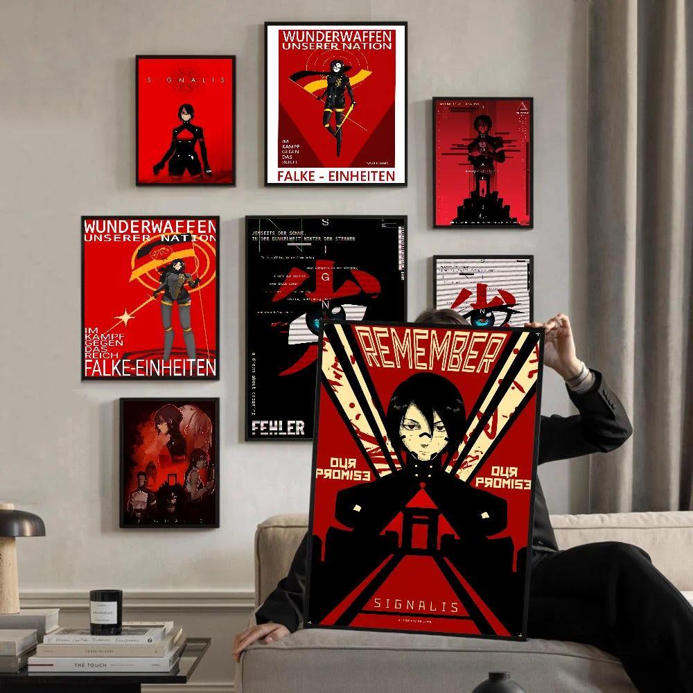 โปสเตอร์วินเทจคลาสสิก Signalis 1 ชิ้น งานศิลปะติดผนังคุณภาพสูง ดีไซน์ย้อนยุคสำหรับตกแต่งห้องและบ้าน