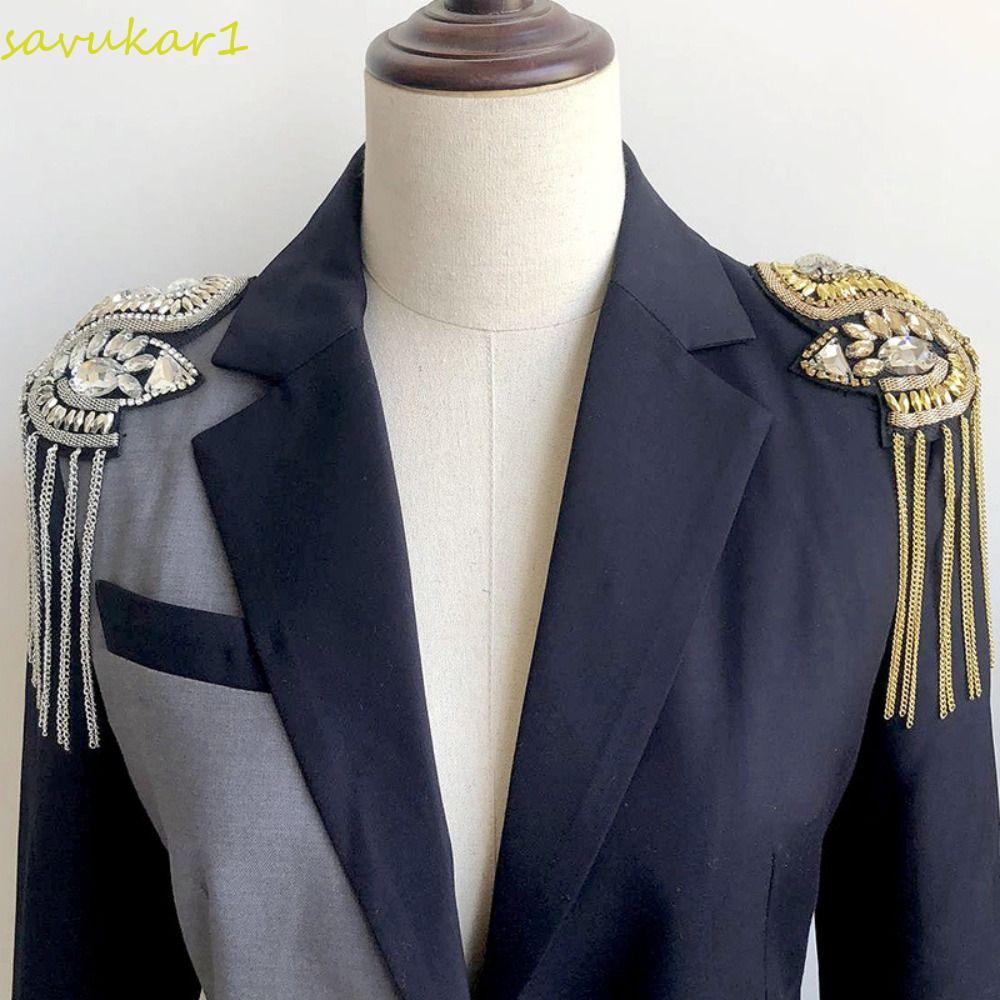 กระดานไหล่ Lumen ขอบ Rhinestone สำหรับคอสเพลย์สไตล์ปังค์