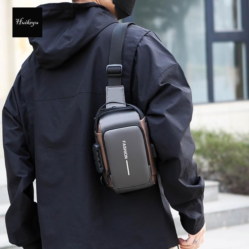 TRABELE รหัสผ่าน Biker Bag Anti-theft Leisure Travel