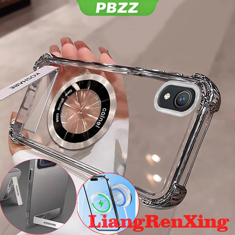 PBZZ FOR เคส Case สำหรับ VIVO y91c VIVO y1s VIVO Y93 VIVO V11 Pro โทรศัพท์ปลอก softcase ล้างที่ครอบการออกแบบใหม่ความงามที่ชัดเจนกับผู้ถือไร้สายแม่เหล็ก TMCBCX01