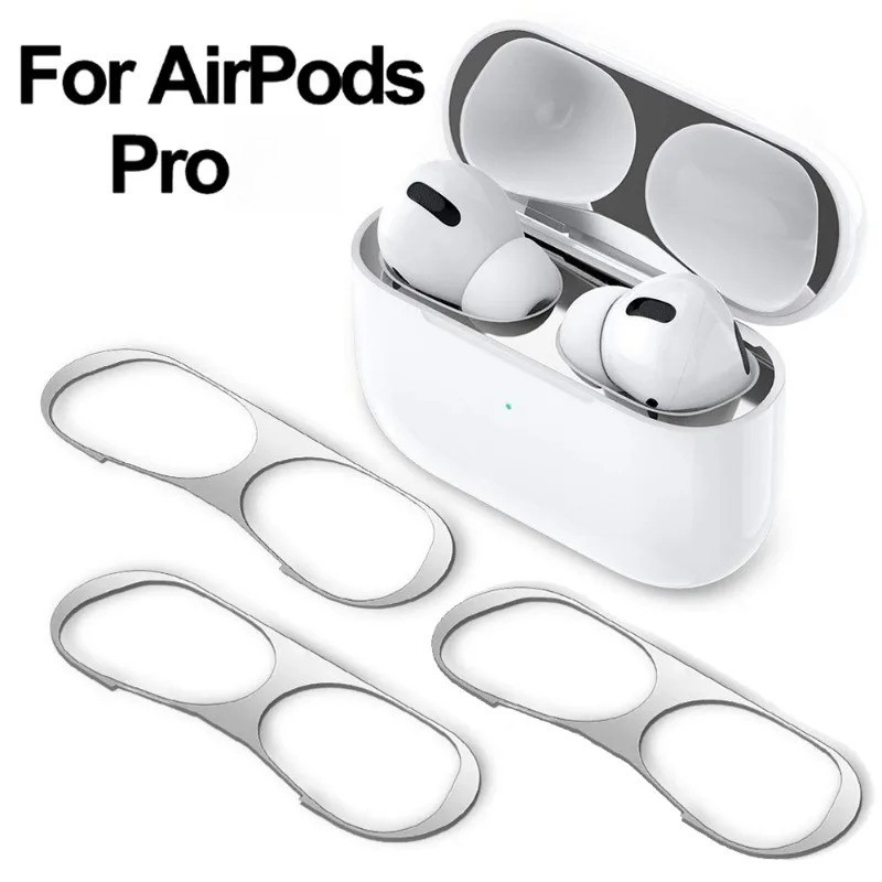 สําหรับ Apple AirPods 5 4 3 2 1 โลหะ Dust Guard สติกเกอร์หูฟังสําหรับ Apple AirPods Pro2 Pro3 Pro กล่องชาร์จอุปกรณ์เสริม