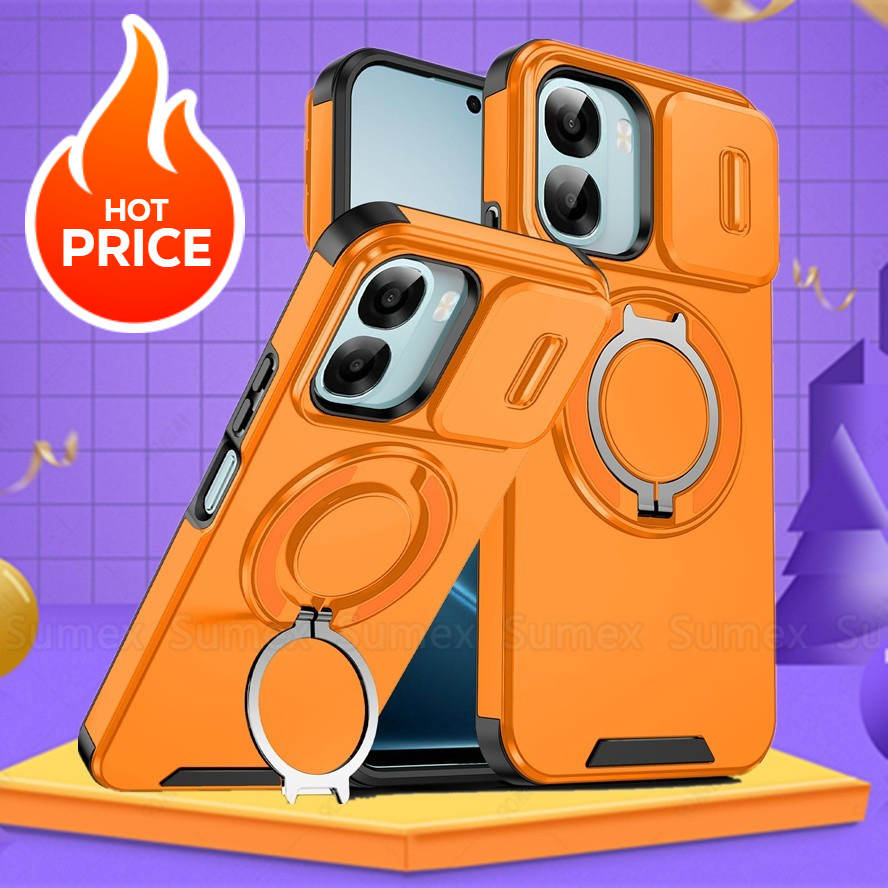 เกราะแหวนยึดสําหรับ OPPO A6X A6t A6S A6 Pro 5G 4G G เคสโทรศัพท์สไลด์กล้องปกป้องกันกระแทกปกแข็ง OPO OPPOA6X OPPOA6S OPPOA6T OPPOA6