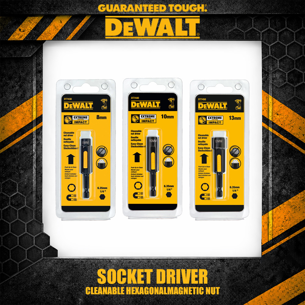 DEWALT DT7430 DT7440 DT7450 อุปกรณ์เสริมเครื่องมือไดร์เวอร์แม่เหล็กหกเหลี่ยมที่สะอาด/ซ็อกเก็ต