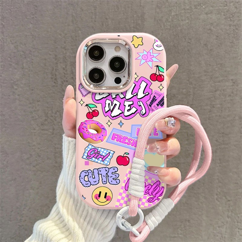 Case + สร้อยข้อมือซิลิโคน Star Case Realme C71 C75 C65 C63 C61 C21 C15 C2 C1 C67 C55 C35 C53 C51 C51
