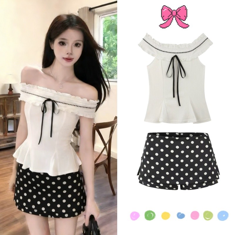 Rosie 🌺พร้อมส่ง🤍เสื้อครอบอกสไตล์ฝรั่งเศส แต่งลูกไม้ เชือกผูกเอวกระชับ ทรงครอปใส่ข้างนอก