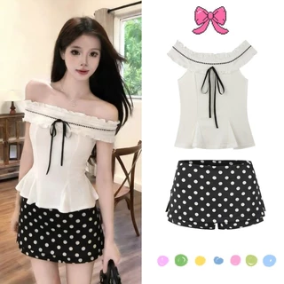 Rosie 🌺พร้อมส่ง🤍เสื้อครอบอกสไตล์ฝรั่งเศส แต่งลูกไม้ เชือกผูกเอวกระชับ ทรงครอปใส่ข้างนอก