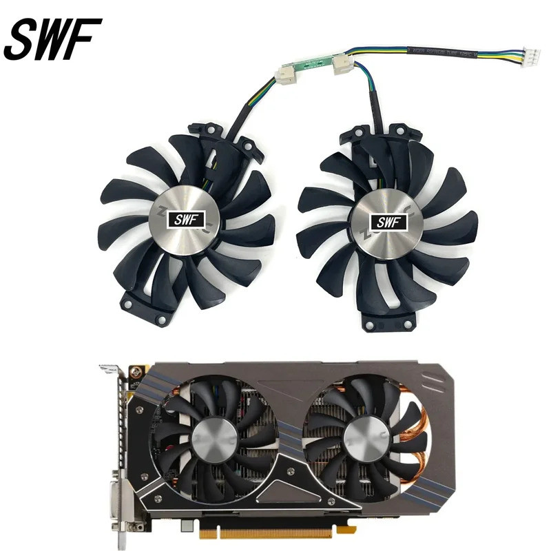 ใหม่ GA81S2U 12V 0.38A 75 มม.4Pin GTX 960 Cooler พัดลมสําหรับ ZOTAC GTX 960 กราฟิกการ์ดพัดลมระบายความร้อน