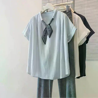 ส่งไวจากไทยBreezeS-4XL พลัสขนาดเกาหลีหลวมแขนสั้นเสื้อยืดผู้หญิงฤดูร้อนใหม่หลวมเสื้อยืดฤดูร้อนสำหรับสุภาพสตรี