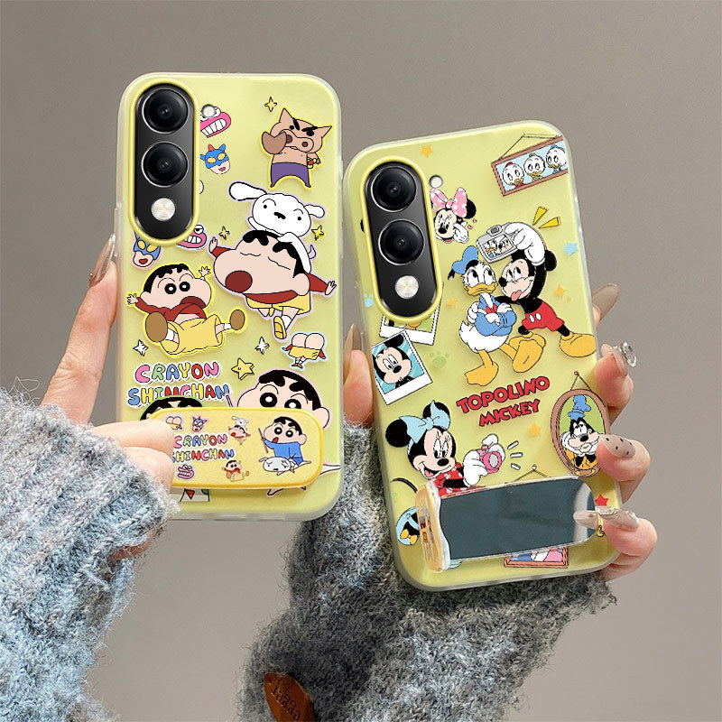 Vivo y04 กรณี vivo y29s 5g y29t 5g y04s y19s 5g กรณีวงเล็บกระจกเคสโทรศัพท์ bts