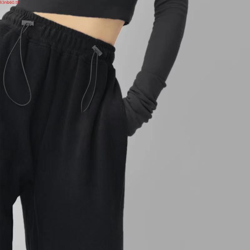 EMILIA SHOP กางเกงขายาว กางเกงเอวสูง สไตล์เกาหลี 2024 ใหม่ A23L0EI 0403