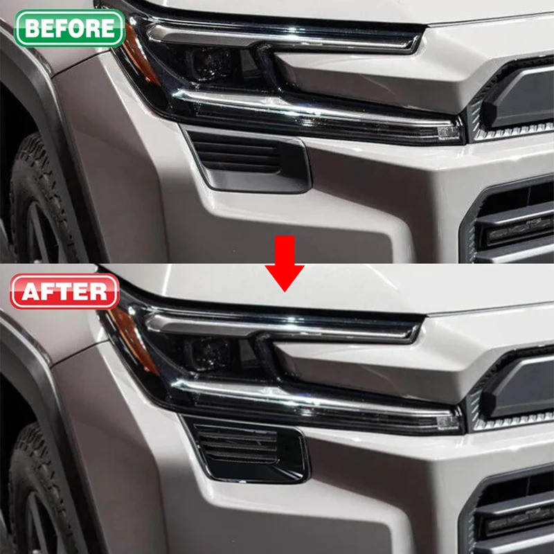 อุปกรณ์ตกแต่งรถยนต์ FIT สําหรับ Toyota RAV4 XA60 2026 2027 2028 ABS สีดํา chrome ดัดแปลงไฟหน้า Air I