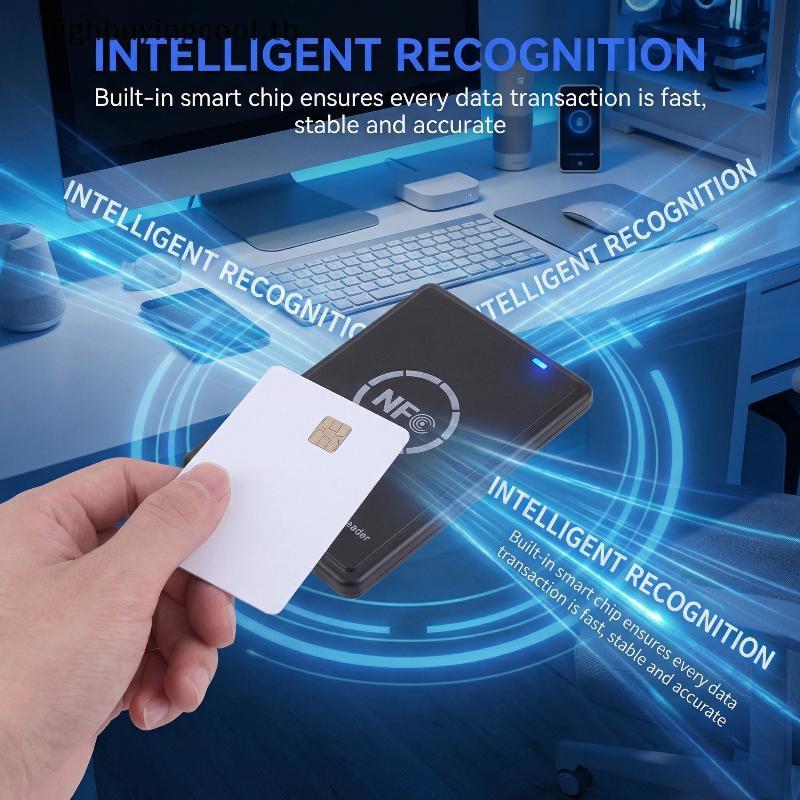 HCTH USB NFC RFID Smart Card Reader Writer Duplicator สําหรับระบบเข้าถึง HOT