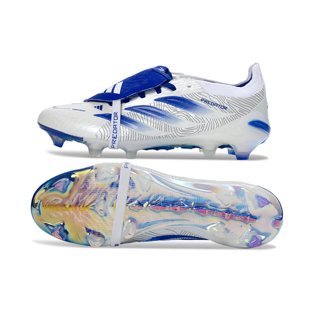 Predator 26 PREDATOR ACCURACY FG BOOTS Edge Geometric 1 FG Falcon Essence Full ถักเชือกผูกรองเท้า FG รองเท้าฟุตบอลรองเท้าผู้ชาย