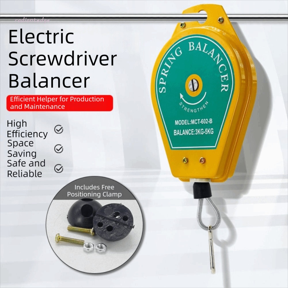 RADIANT Spring Balancer,เชือกลวดเหล็กออกแบบตามหลักสรีรศาสตร์ผู้ถือเครื่องมือแบบพับเก็บได้,Saving Lon