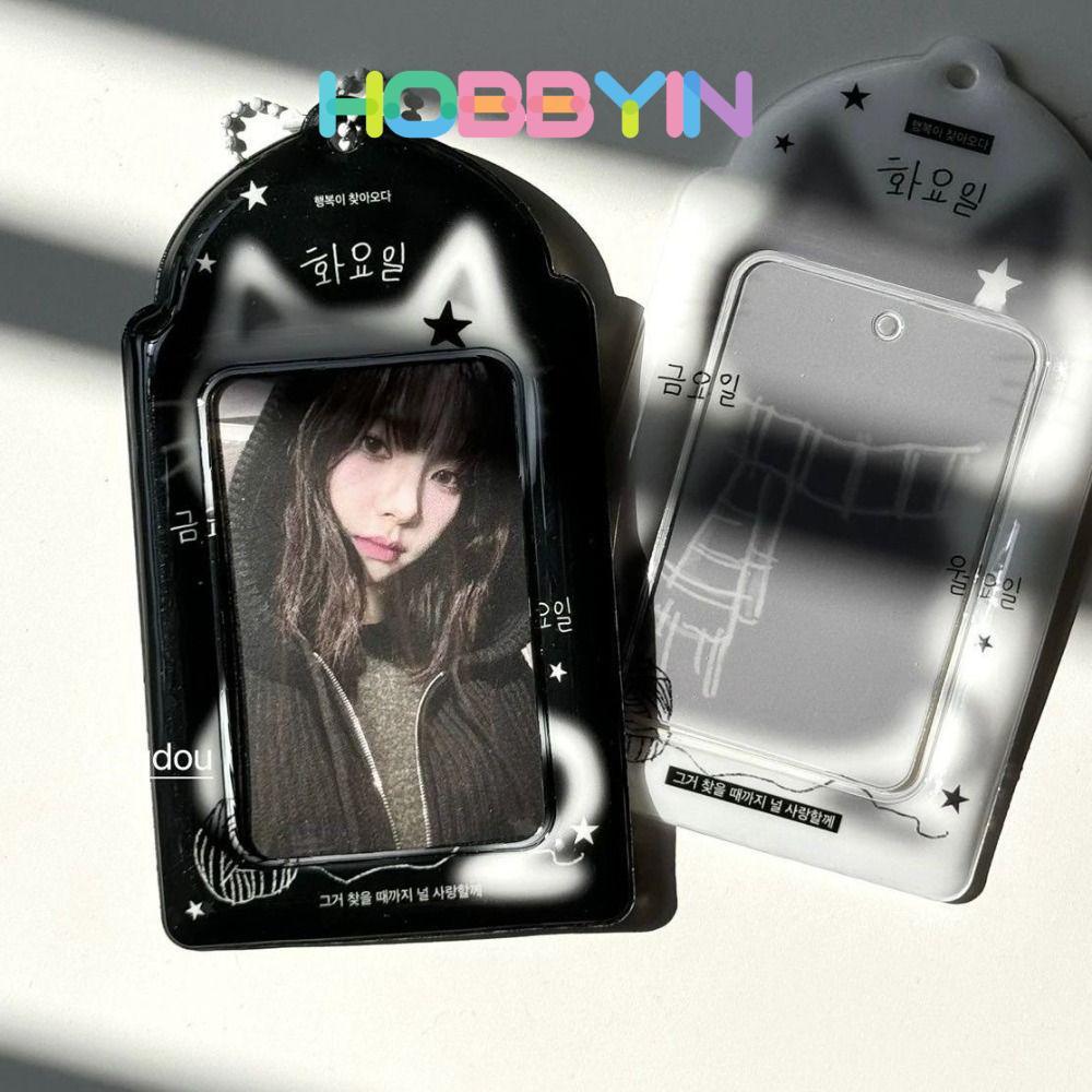 HOBBYIN ถุงครอบภาพ แบบพกพาสำหรับเก็บภาพขนาด 3 นิ้ว และบัตรสะสม ออกแบบเรียบง่าย