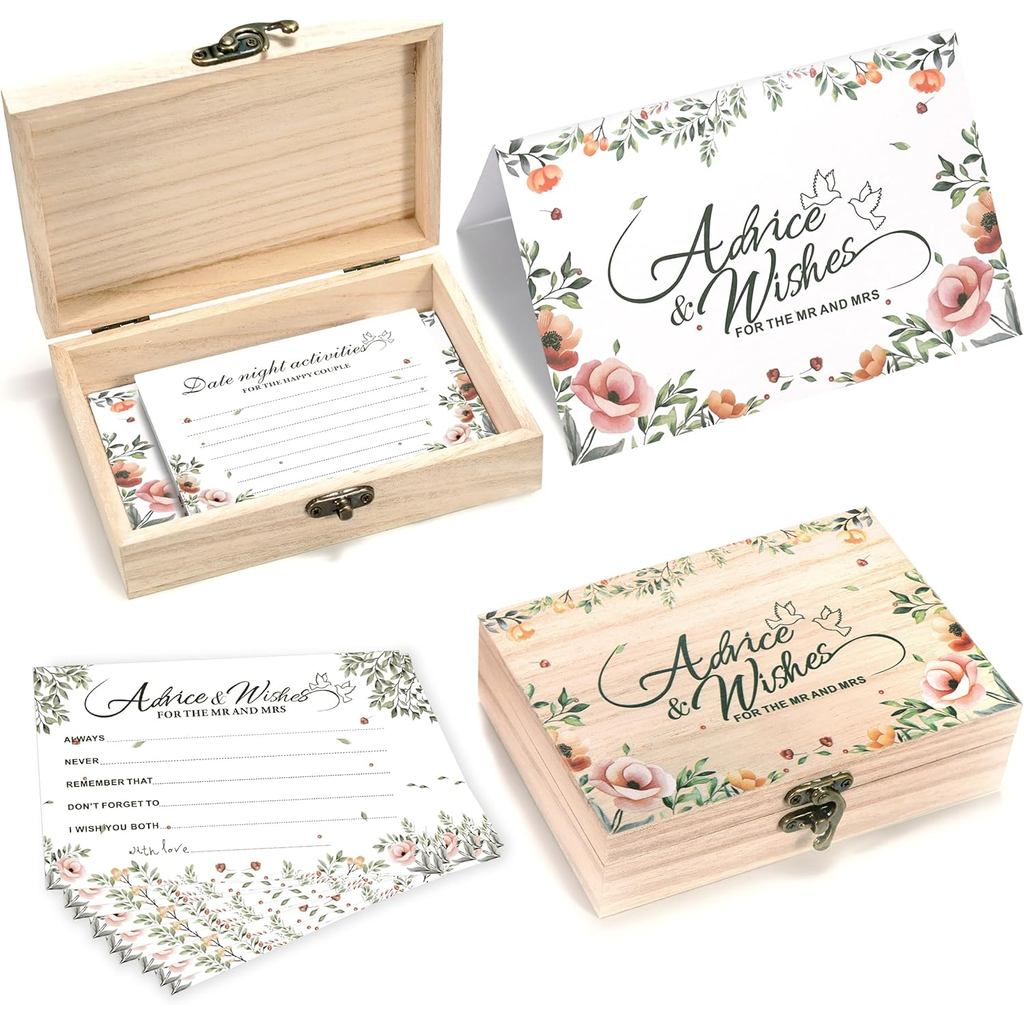Advice And Wishes สําหรับ Mr And Mrs, Advice Cards สําหรับเครื่องประดับอาบน้ําเจ้าสาว,เกมอาบน้ําเจ้า