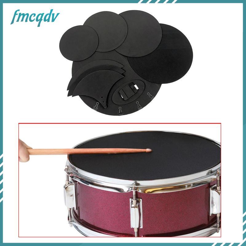 [fmcqdv] Drum Mute Pad Vibration Absorption Silicone Practice Pad Drum Cushion Dampener สําหรับบ่วงแ