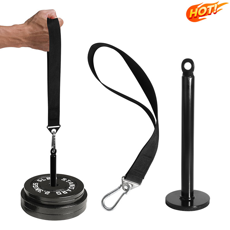 <DK>-1 Pc Fitness Arm Wrestling Training Strap Belt Handle Forearm Exerciser Strengthener Power Trai