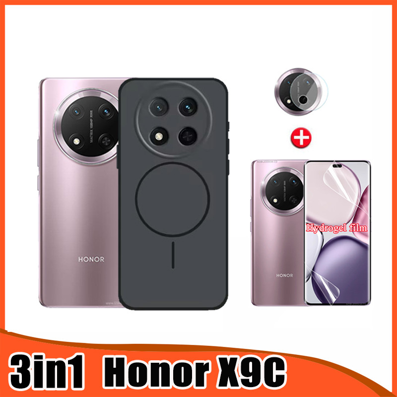 3in1 Honor X9C Frosted Matte เคสป้องกันสําหรับ Honor X9D X9A X9B Honor X70 X60 Pro ความเป็นส่วนตัว H