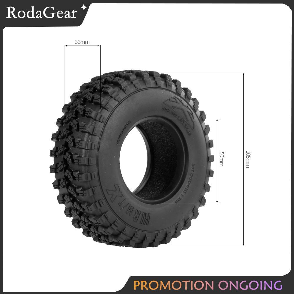 RodaGear 4PCS AX8020 1.9 นิ้วรีโมทคอนโทรลรถล้อยางสำหรับ 1/10 TRX TF2 Redcat Rc4wd scx10 D90 HPI