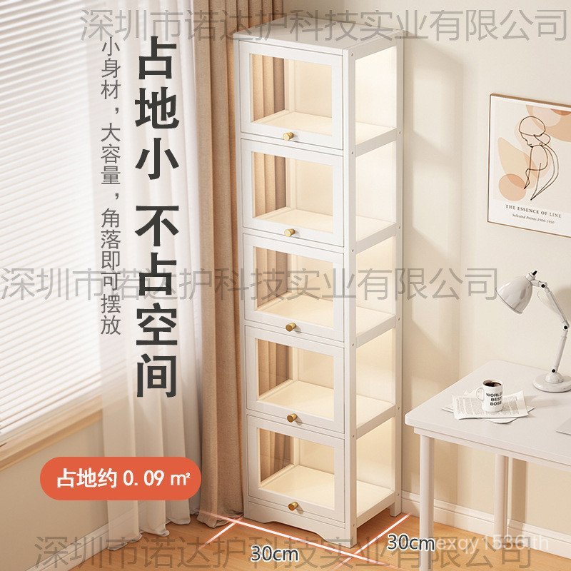ชั้นตุ๊กตาแคบ Valley ตู้หนังสือตู้ปวด Gap ลอยตู้โชว์ป้องกันฝุ่น Hand-made Building Blocks Living