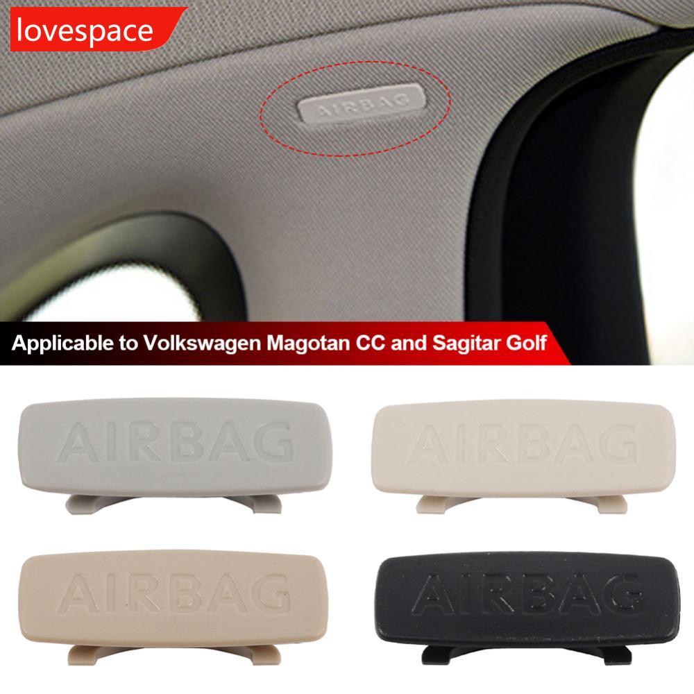 LOVESPACE 1/2 ชิ้นรถ ABC เสาถุงลมนิรภัยหมวกสัญลักษณ์ 1K8853437 สําหรับ VW Jetta A5 A6 U7Y1