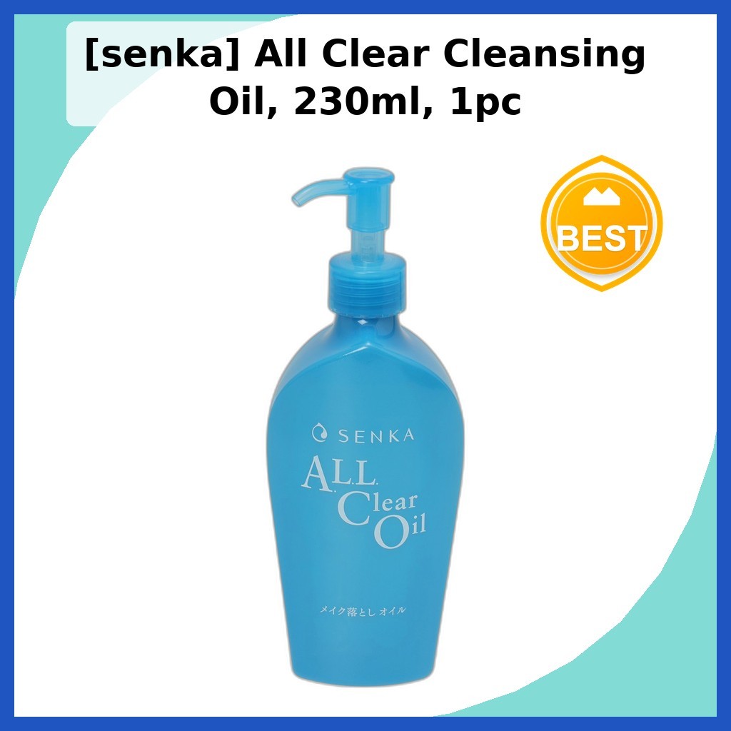 [senka] All Clear Cleansing Oil, 230ml, 1 ชิ้น / Korean Cleansing Oil / Makeup Remover / ของแท้ 100%