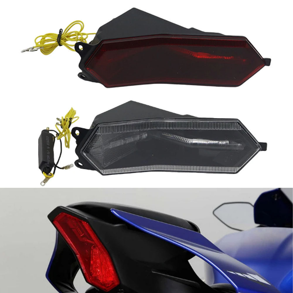 โปรโมชั่นเหมาะสําหรับ Yamaha YZF R1 R1M R1S R6 R7 R9 ดัดแปลง LED ไฟท้ายด้านหลังด้านหลังชุดไฟเบรค