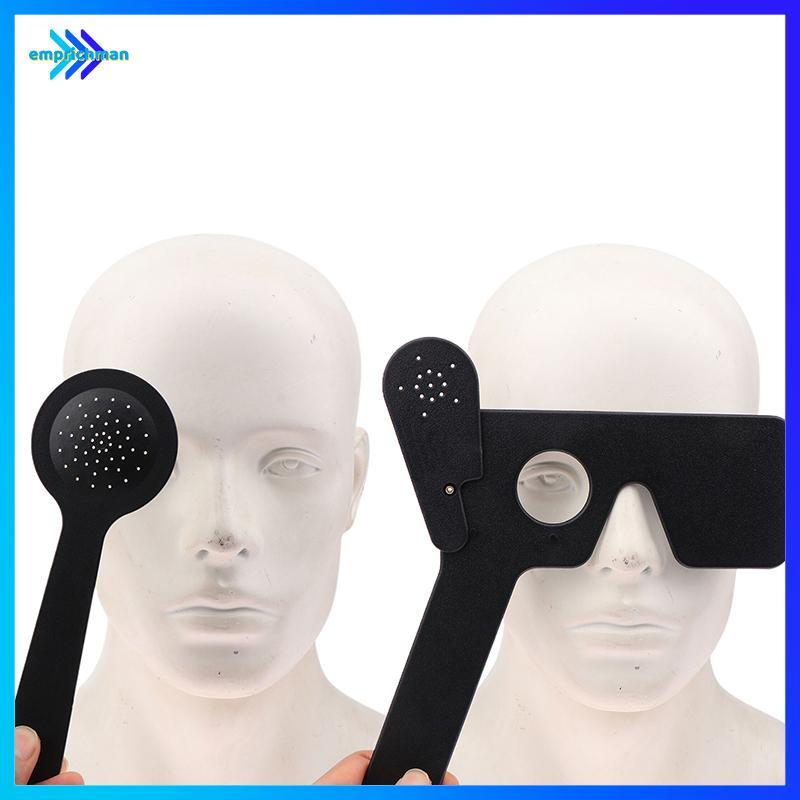 EPMN> Eye Occluder สําหรับ Vision Test และ Optometry Eye Spoon ปรับสายตาไม้บรรทัดหลาย Pin Hole Occlu