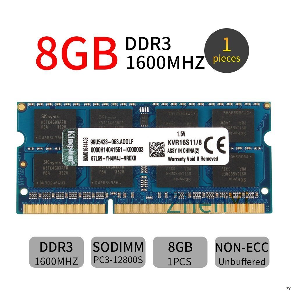 รีวิว สําหรับ Kingston 8GB DDR3 1600MHz PC3-12800S คะแนน 4.7/5 น่าซื้อไหม?