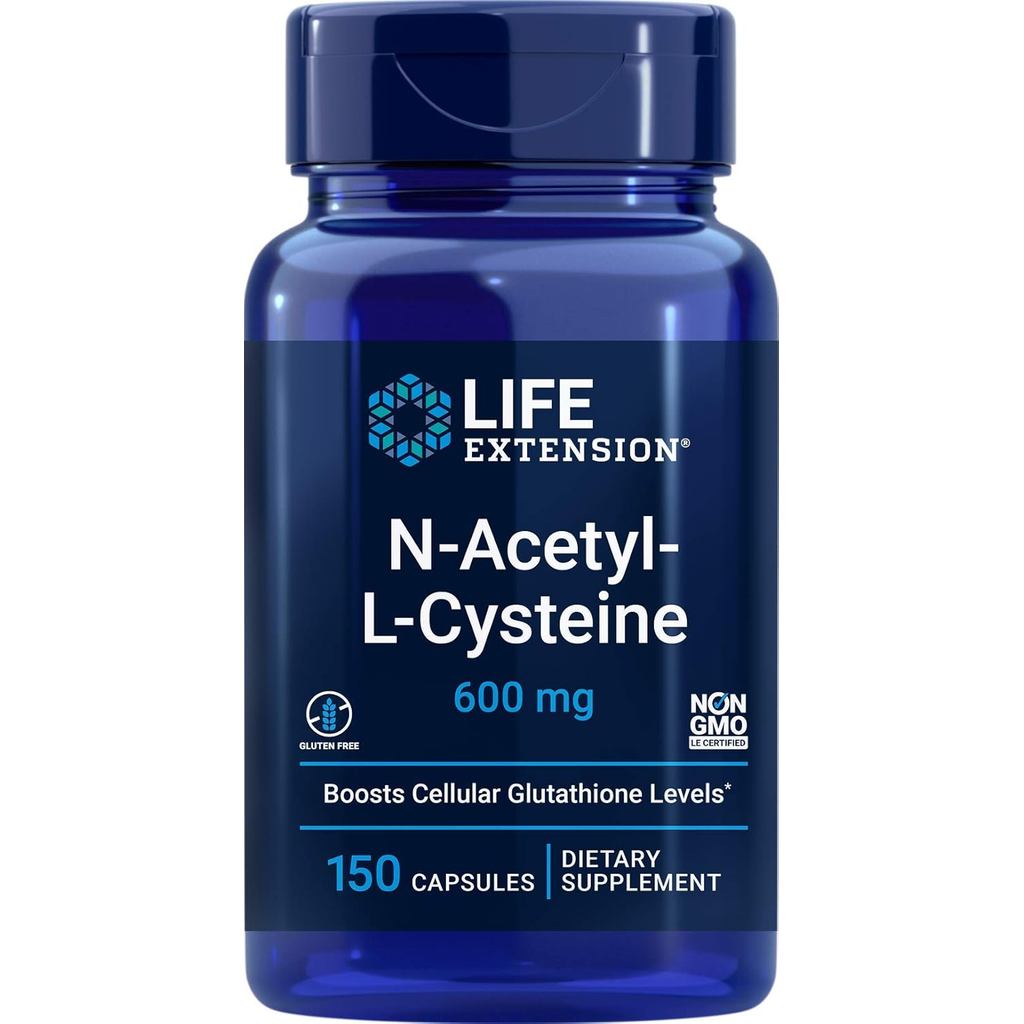 Life Extension N-Acetyl-L-Cysteine (NAC) 600mg, 150 แคปซูล