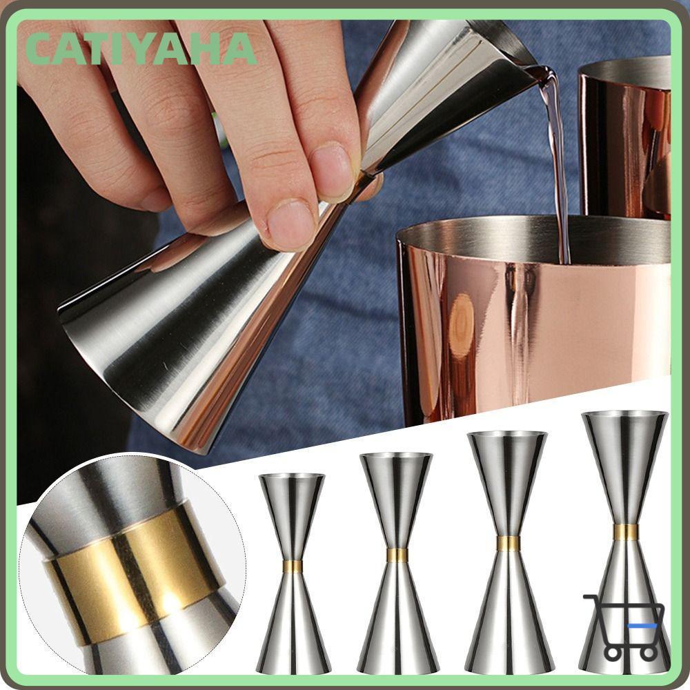 CATIYAHA บาร์วัด Jigger, การวัดภายใน OZ/ML Double Cocktail Jigger, วัดสแตนเลส Shot ญี่ปุ่น Jigger Ho