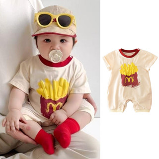 บอดี้สูทแขนสั้นสำหรับเด็กทารกแรกเกิดถึง 2 ปี สไตล์การ์ตูน สไ…