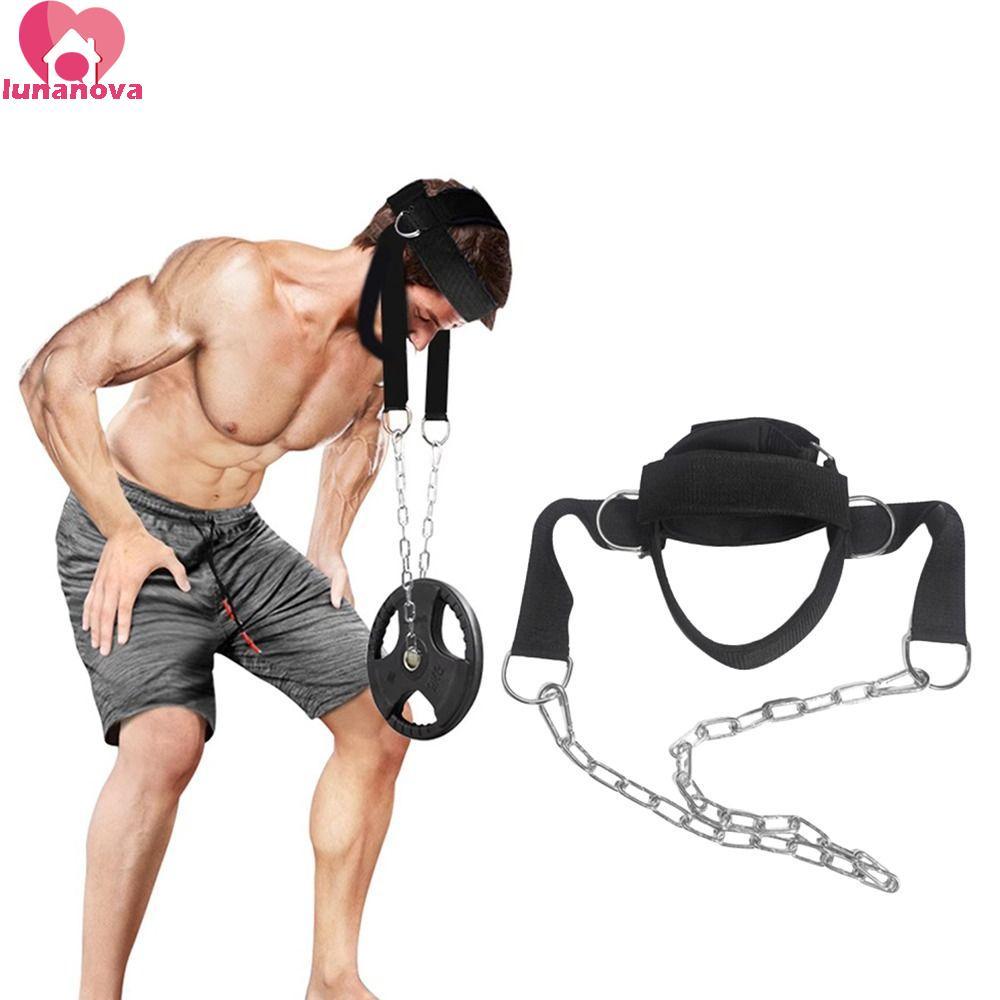 LUNANOVA Head Neck Trainer Band สายรัดคอดึงกล้ามเนื้อมัลติฟังก์ชัน เพิ่มความแข็งแรง พกพาสะดวก