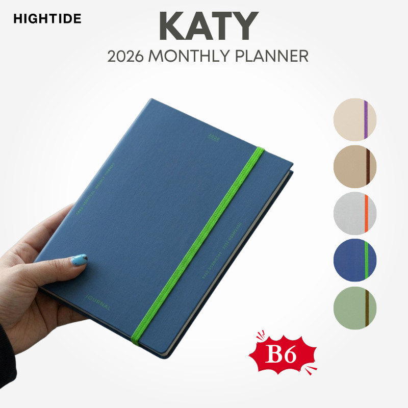 HIGHTIDE 2026 Weekly Planner - B6, Katy Collection (Starts December 2025)