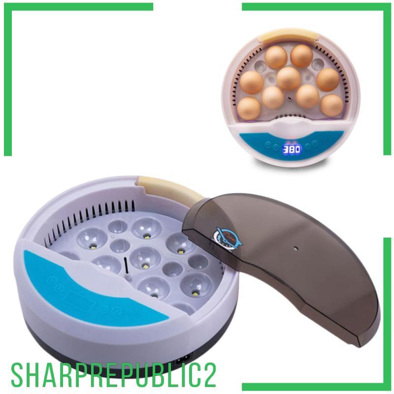 [Sharprepublic2] นกเป็ดไก่ 9Eggs Incubator Hatcher 110V สําหรับไก่เป็ดห่านนกกระทา