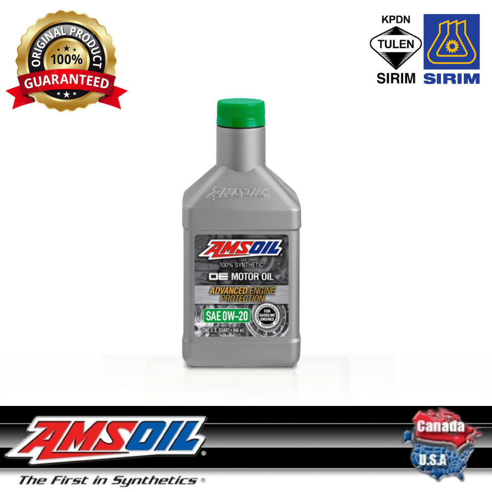 OEZ-QT AMSOIL 100% สังเคราะห์ OE series 0w20 MOTOR OIL 1QT / 946ml
