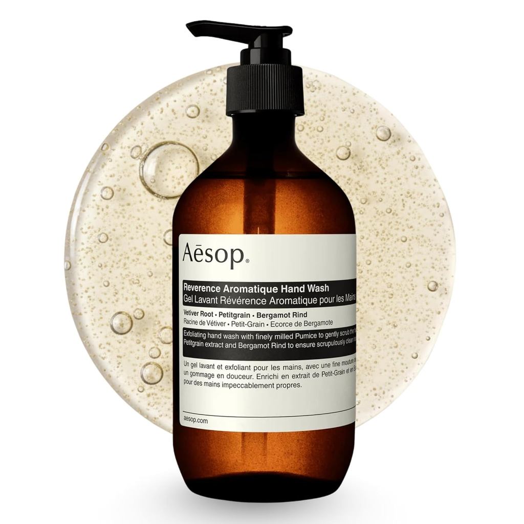 Aesop Reverence Aromatique Exfoliating Hand Wash | Exfoliating Hand Soap with Finely Milled Pumice |