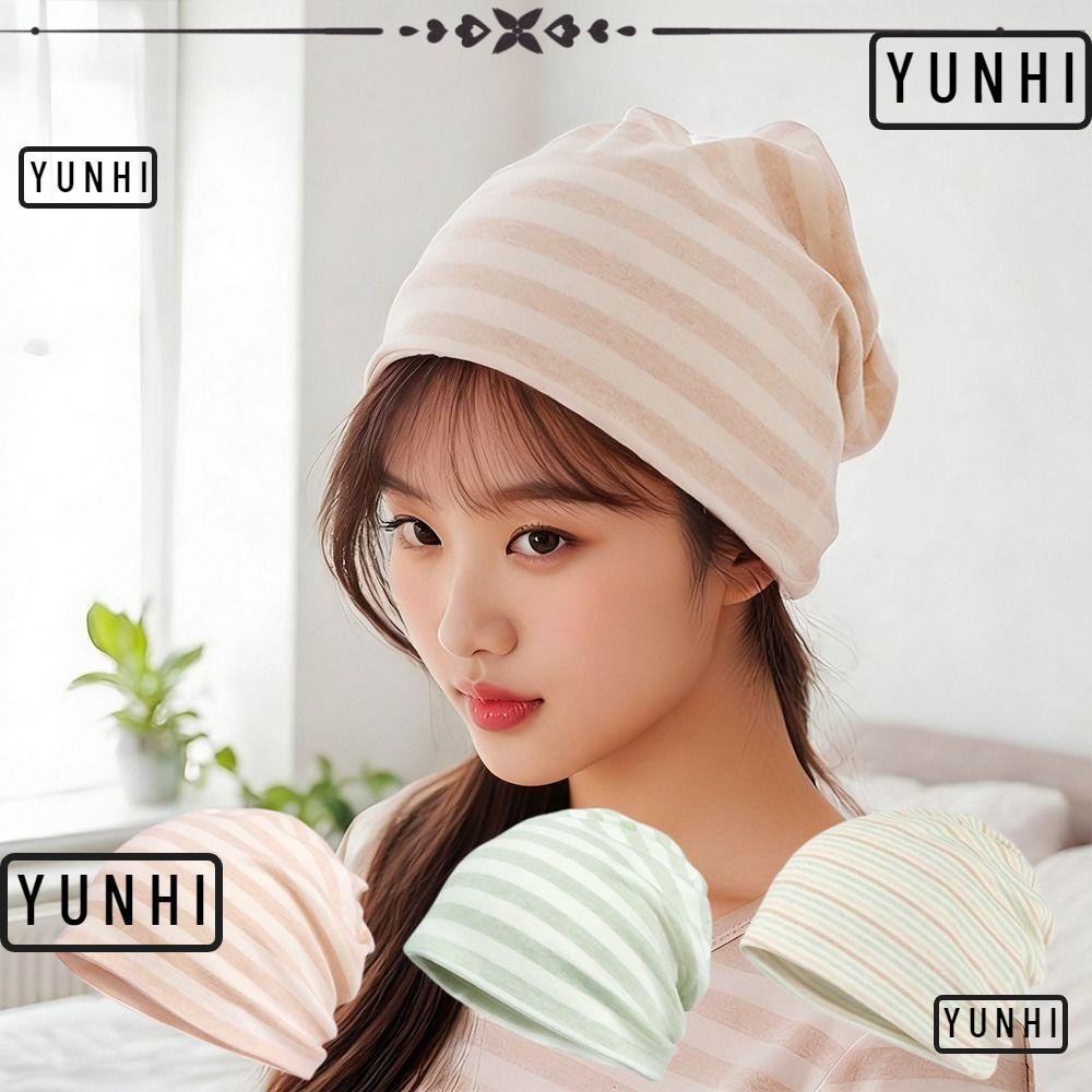 หมวกปีกกว้าง YUNHI ทำจากผ้าฝ้ายระบายอากาศได้ดี เหมาะสำหรับหลังคลอดและสวมใส่ทุกวัน