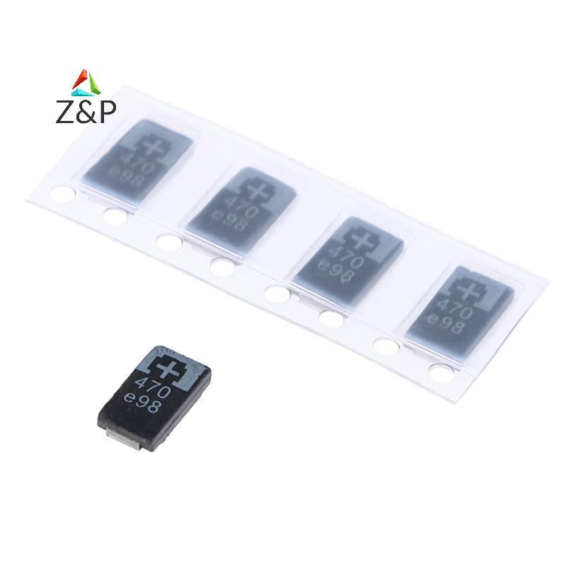 Z&P 5 PCS 2R5TPE470M9 470 2.5V 470UF SMD Tantalum Capacitor Tantalum Polymer Capacitors COD