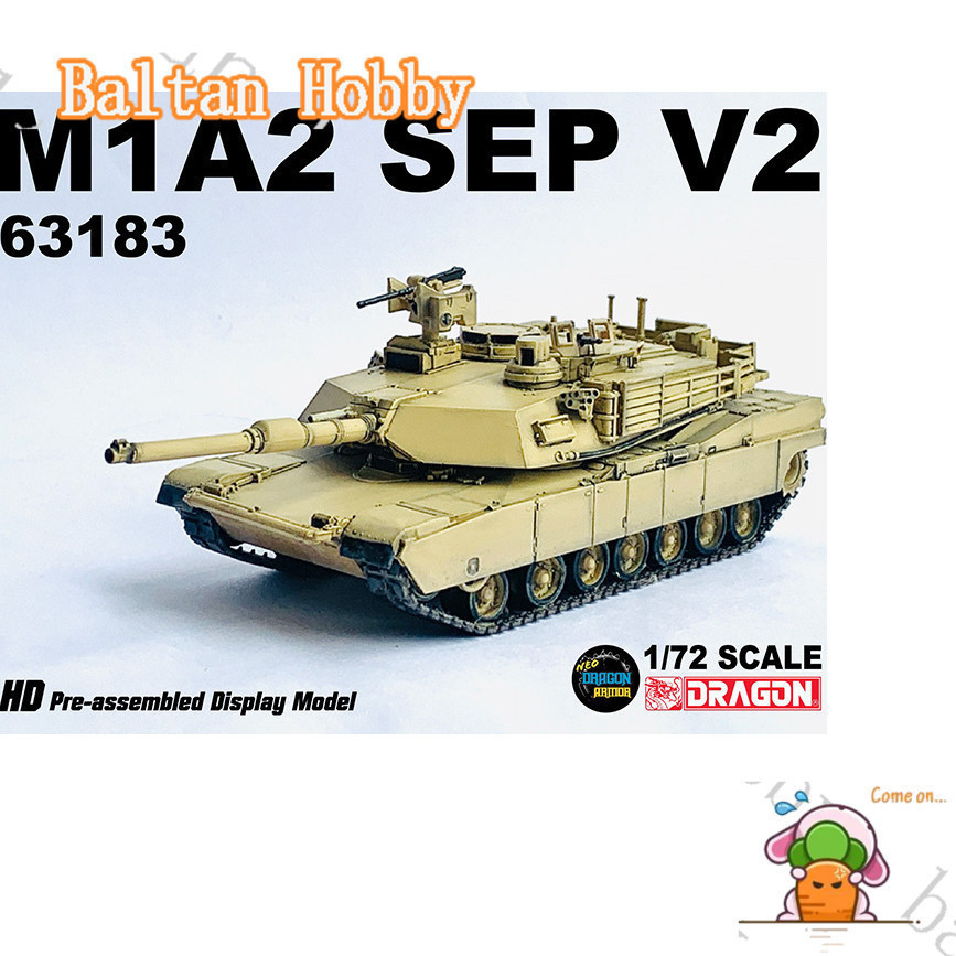 ZAGI Hobby HC1 Veyron 63183 M1A2 SEP V2 American M1A2 SEP V2 Abrams รถถังหลัก 1/72 สําเร็จรูป