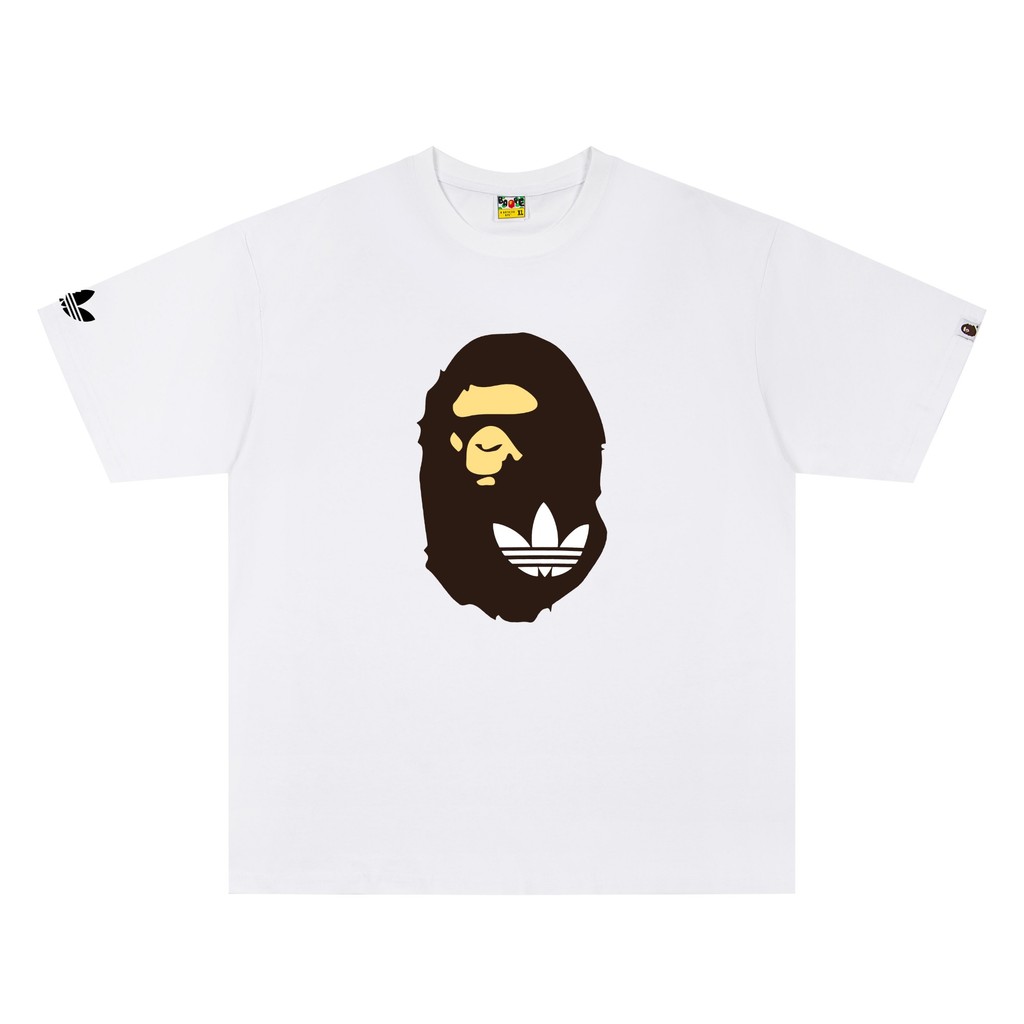 Ape Head Print & ADD เสื้อยืด Unisex ร่วมแบรนด์สําหรับผู้ชาย