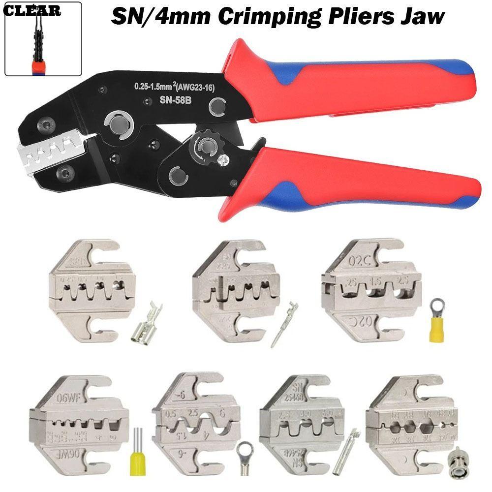 SN CRIMPING คีม Jaw, SN-2546B 02C 06WF 2549 03H CRIMPING คีมขากรรไกร,กว้าง 4 มม.48B 58B Alloy CRIMPI