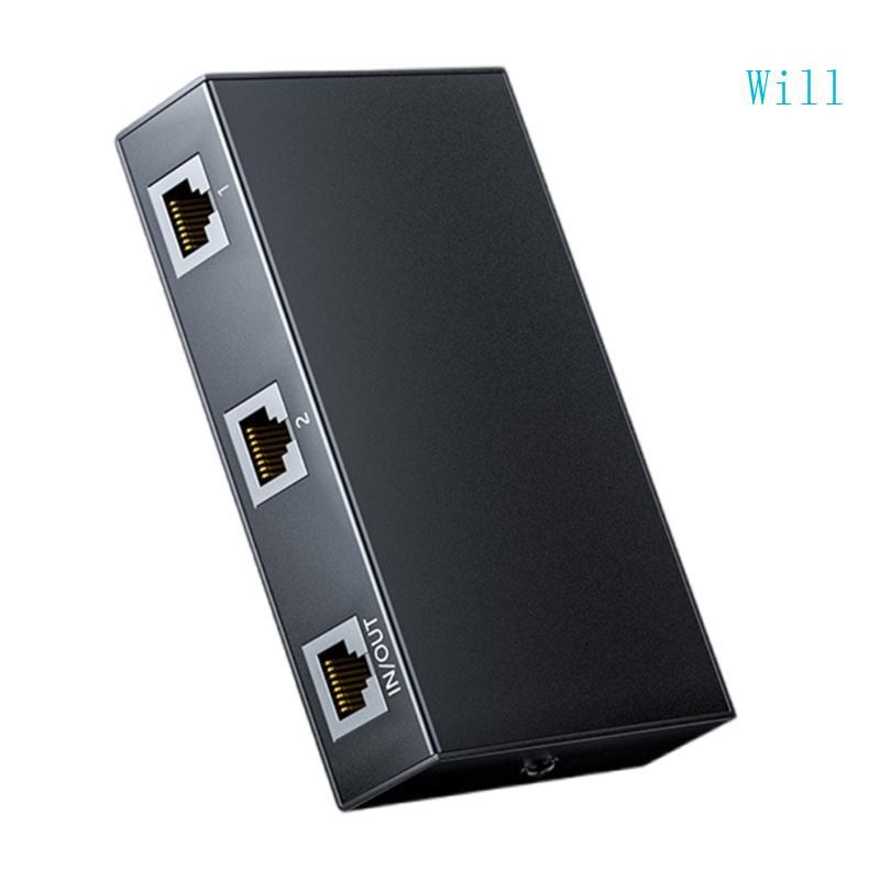 จะตัวเลือกการสลับเครือข่าย RJ45 2 in 1 Out หรือ 1 in 2 Out Ethernet Switching
