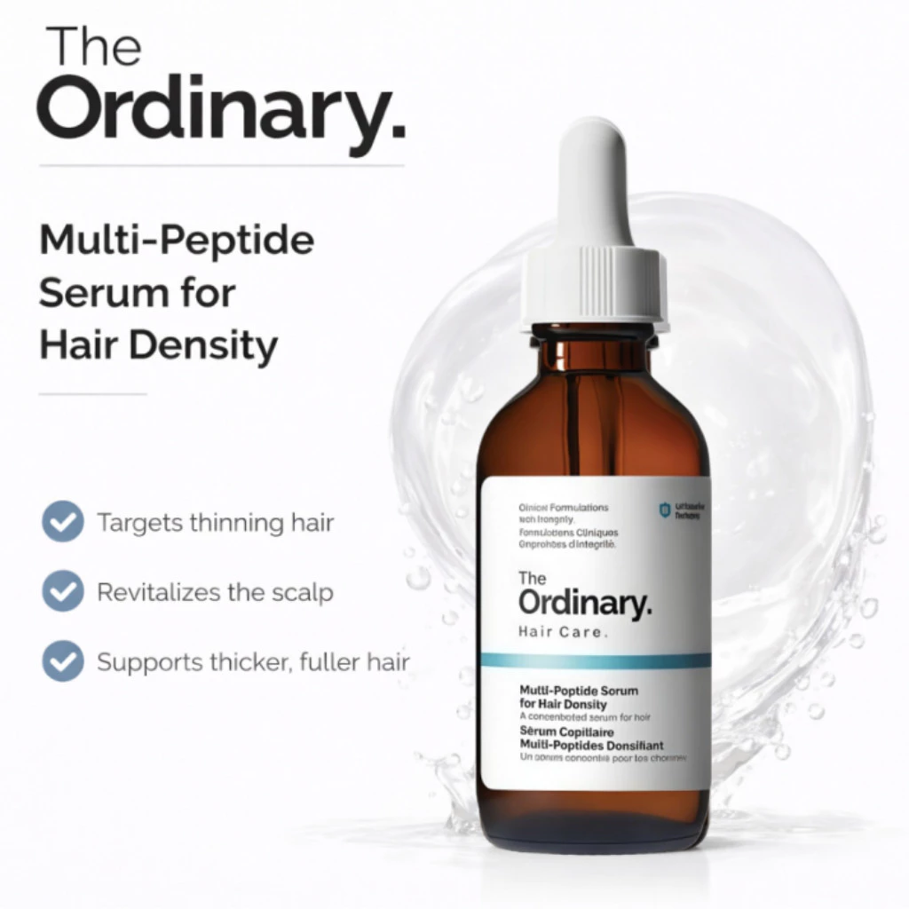 The Ordinary Multi-Peptide Hair Serum 60ml เซรั่มบำรุงรากผม ลดผมบาง เพิ่มความหนาแน่น ผมดูหนา มีวอลลุ่ม สุขภาพดี