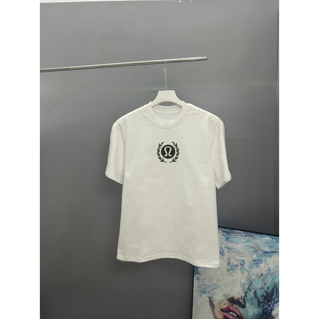 เสื้อยืด Lululemon ไซส์ 6XL สไตล์ classic รอบคอแขนสั้น สำหรับผู้ใหญ่ ในแบบ slim fit ทำจากผ้าฝ้าย QCP