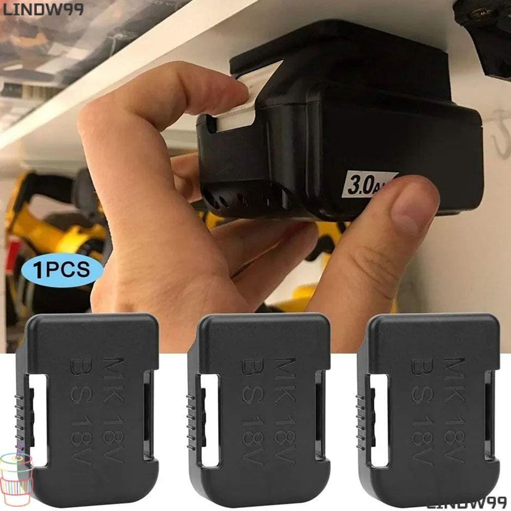 LINDW Li-ion Battery Bracket, Universal Power Tools Battery Storage Rack, Replacement ทนทาน Protector เครื่องมือไฟฟ้าสําหรับ Makita/Bosch/Dewalt/Milwaukee